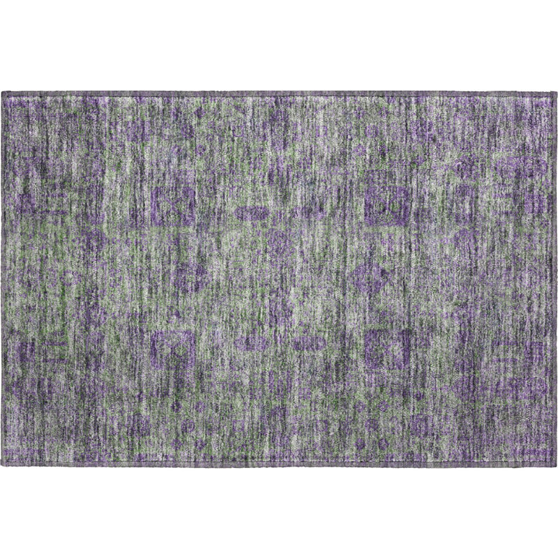 Premium Machine Washable Cerrito Fern Rug, Rectangle 1'8" x 2'6"