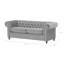 Littlehampton 3 Seater Faux Leather Chesterfield Sofa-123751835-22417853