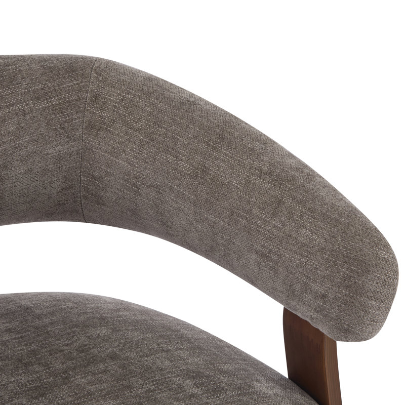 Fauteuil d'appoint rembourré Novea, Brun