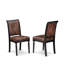 Ensemble repas 5 pièces 248BD27950954C768B98A69DE23FB78D avec 4 chaises Parson en polyester et une table de salle à manger, noir sablage-620491862-620491863
