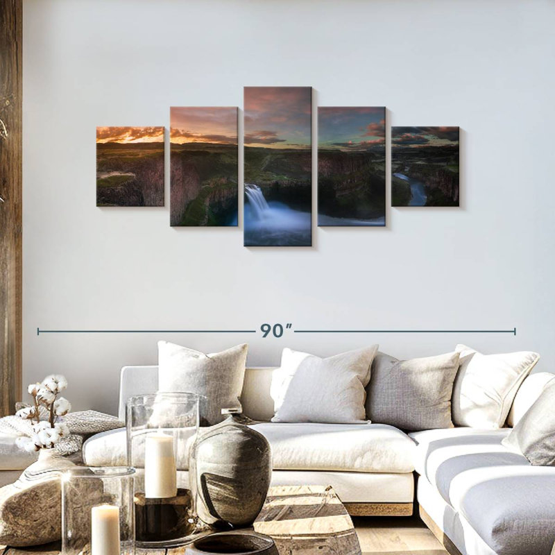 Palouse Waterfall, 30" H x 68" W