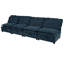 4 avec coussins à double couche et rangement pratique - commodité bleu foncé-631482534