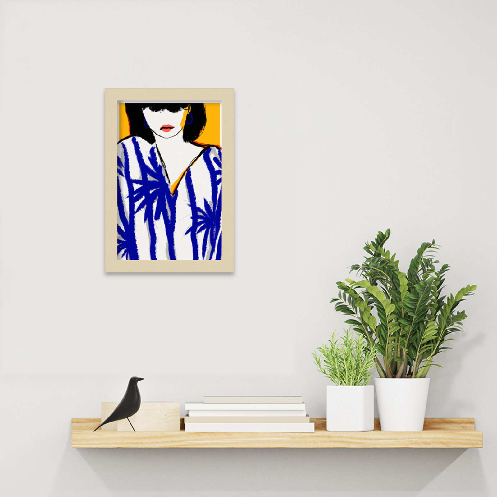 Galya "Summer Memories" Print by Treechild, Brown, 13" H x 9" W