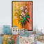 «Daisy Flowers», œuvre d'art traditionnelle sur toile-1949084330-1949084323
