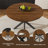 Retractable dining table, round dining table-682512024-682512027