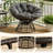 Outdoor 360° Swivel Rattan Chair With Cushion-1323286097