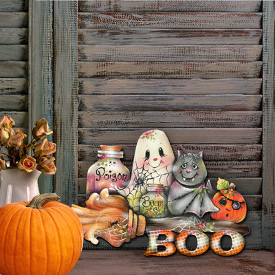 Cintre pour porte en bois d’halloween