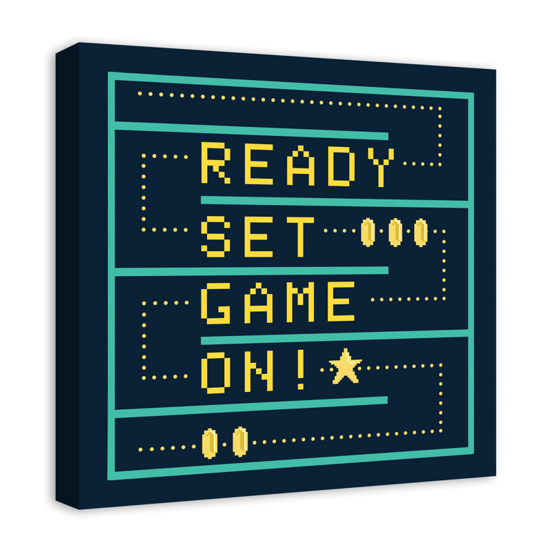« ready set », art sur toile Van Winkle, H 16 po x l 16 po x P 1,25 po