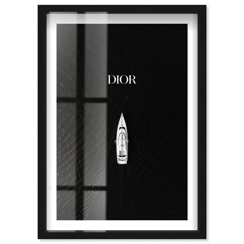«Glam Dive Shadowbox» par Notoriart, H 55 po x l 37 po, Noir