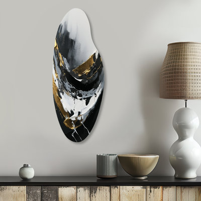Johnie - Abstract Curved Shape Asymmetric Metal Wall Art