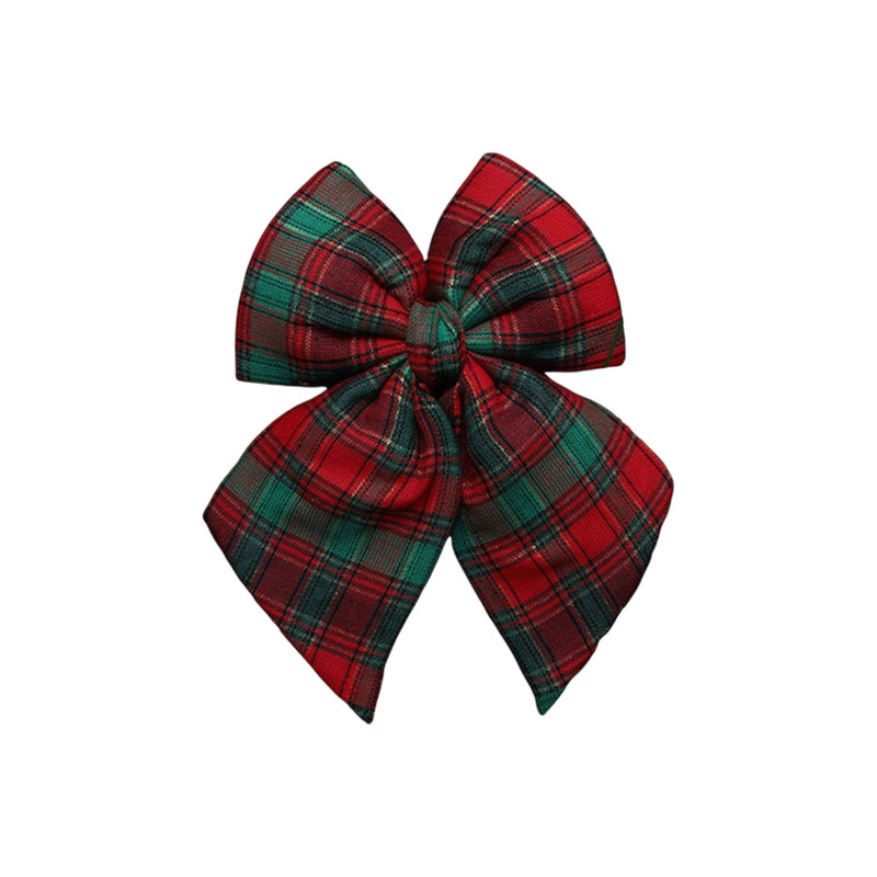 Christmas Bow Decoration Checkered Bow Pendant Window Decoration Christmas Tree Decoration, GNM