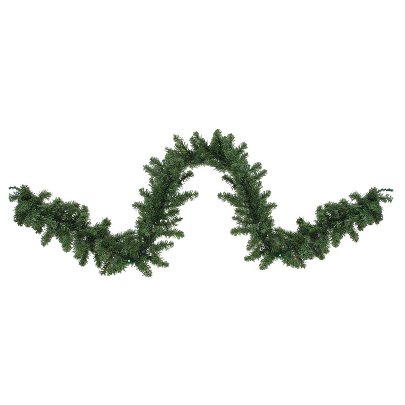 Guirlande de Noël artificielle 9 pi x 10 po DEL, Multicolore
