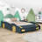 Alara Platform Bed with Race Car Design and Footboard Storage-1435743770-1435743775