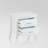Babb White Finish Accent Table