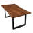 Acacia Solid Wood Top Metal Base Dining Table-1329187567-1329187562-1329187558