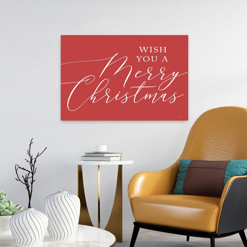 Nous vous souhaitons un joyeux Noël, art abstrait d'hiver contemporain, H 24 po x l 16 po