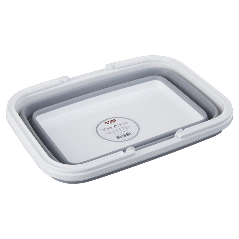 Premier Housewares Plastic Decorative Basket, Grey