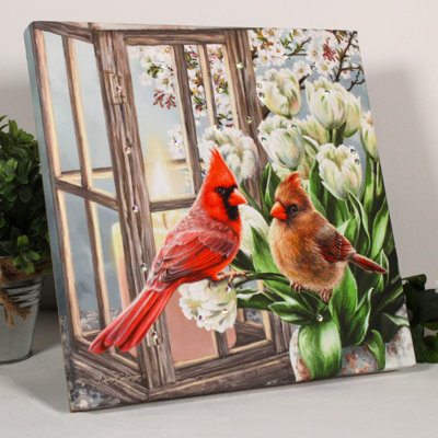 Imprimé Sweet Cardinals Pizazz avec cristaux éblouissants