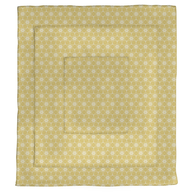 Édredon simple réversible Katelyn Elizabeth Ornate, Édredon simple, Jaune