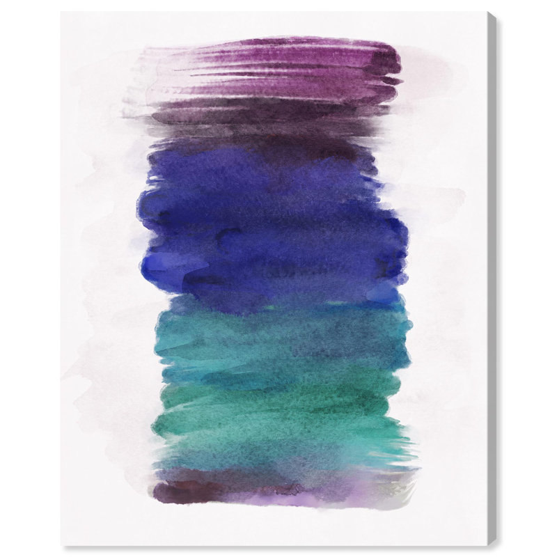 «Sour Candy aquarelle» par Notoriart, H 16 po x l 20 po, Toile tendue avec châssis