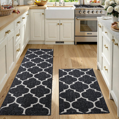 Floral Water Resistant Anti-Fatigue Non-Skid Kitchen Mat