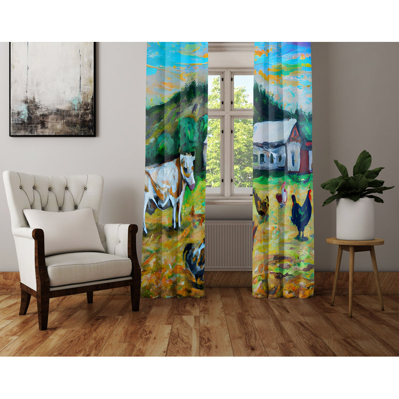 Rideau en polyester Alexzandre, L 40 po x L 61 po