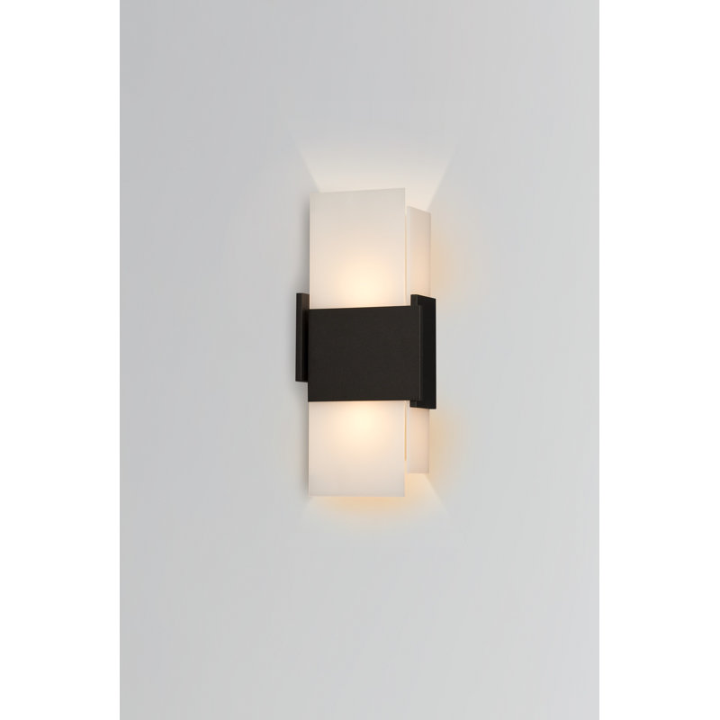 Acuo LED Outdoor Flush Mount, Textured Black, 3000K