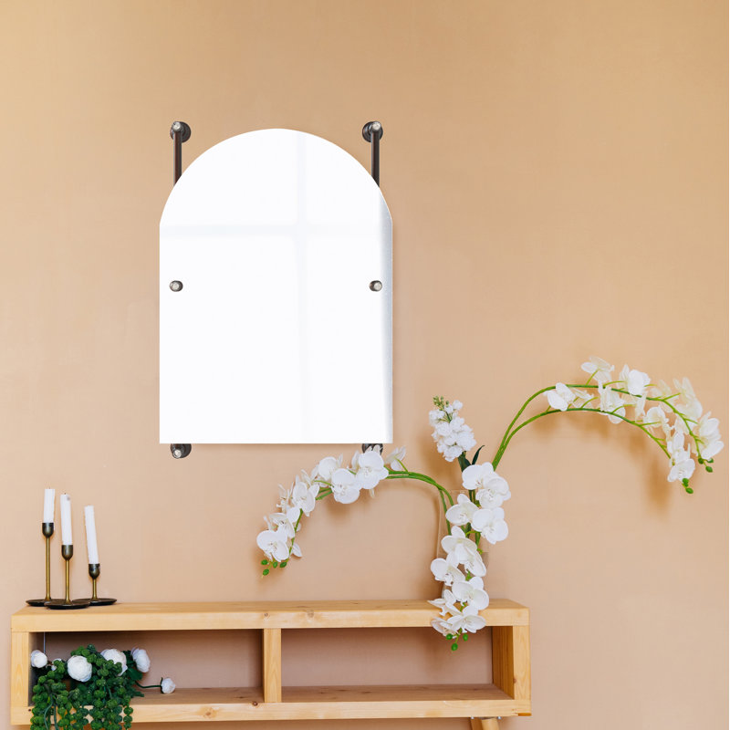 Gavin Flat Wall Mirror, Antique Bronze, 29" x 21