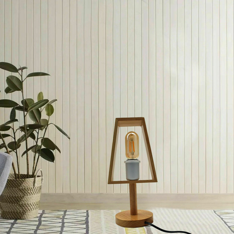 Ellodie Wood Desk Lamp, No