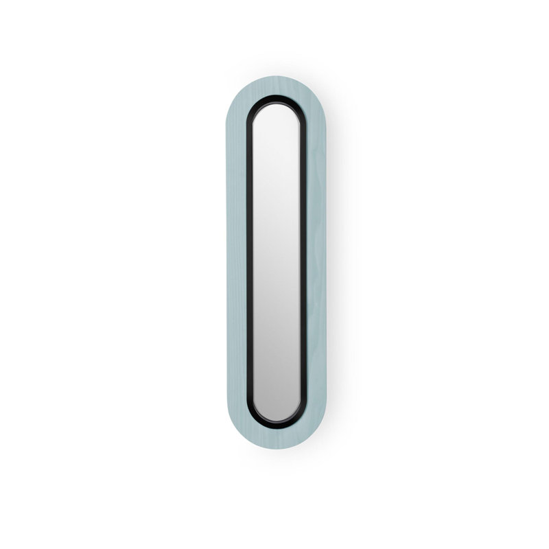 Lens 1 - Light LED Flush Mounted Sconce, Sea Blue, Matte Black, 17.9" H x 8.7" W x 1.8" D
