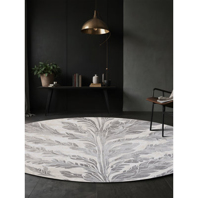 Machine Washable Grey Area Rug