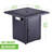 28In Outdoor Propane Fire Pit Table, 50,000BTU, Outside Gas Dinning Fire Table With Lid, Rattan & Wicker-Look, Lava Stone, ETL Certification, With Adjustable Flame Apply To Garden Patio Backyard