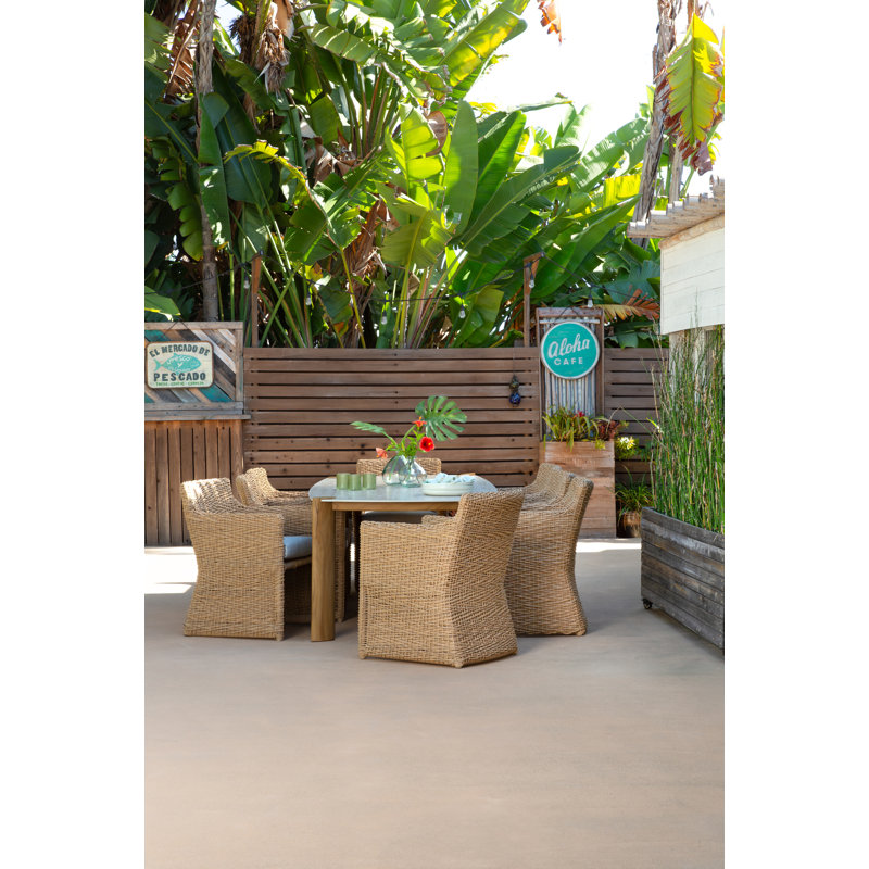 Margaritaville Somerset Square Dining Table, 29.53" H x 44.09" W x 44.09" D
