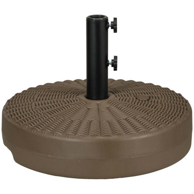 Base de parasol polyvalente robuste pour les espaces extérieurs, améliorant la stabilité et le style.