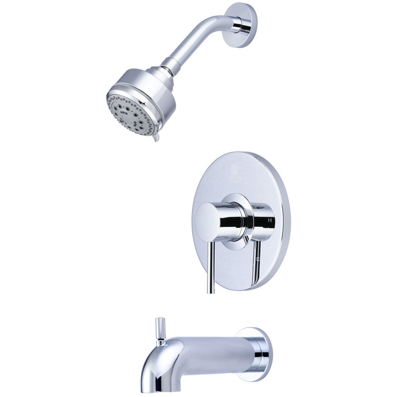 Robinet de douche à poignée simple, Argent/Gris
