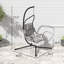 Spacieuse chaise hamac en acier avec coussin pour l'intérieur et l'extérieur