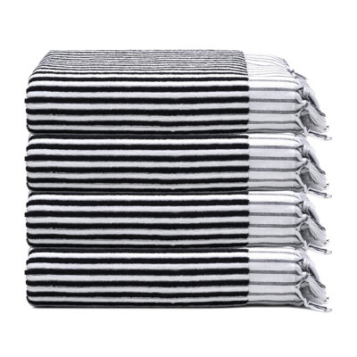 Stripes Turkish Cotton Terry Hand Towel Bundle