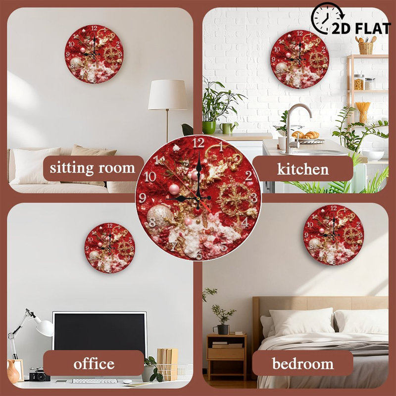 Christmas-Clock-Face-With-Decor