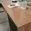 Bureau en L, finition brune