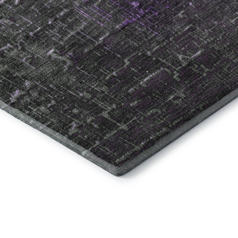 Tapis de qualité supérieure Corum AMF1066 lavable à la machine, Rond 8 pi