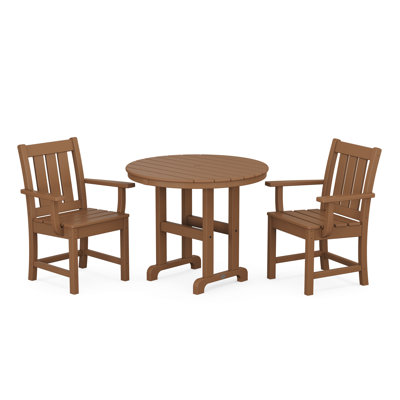 Oxford 3-Piece Farmhouse Dining Set -  POLYWOOD, PWS2092-1-TE