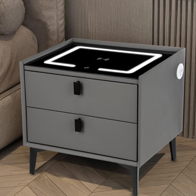 Darrious 45cm W Manufactured Wood Bedside Table