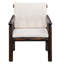 Chaise de patio simple en bois avec accoudoirs-113752698
