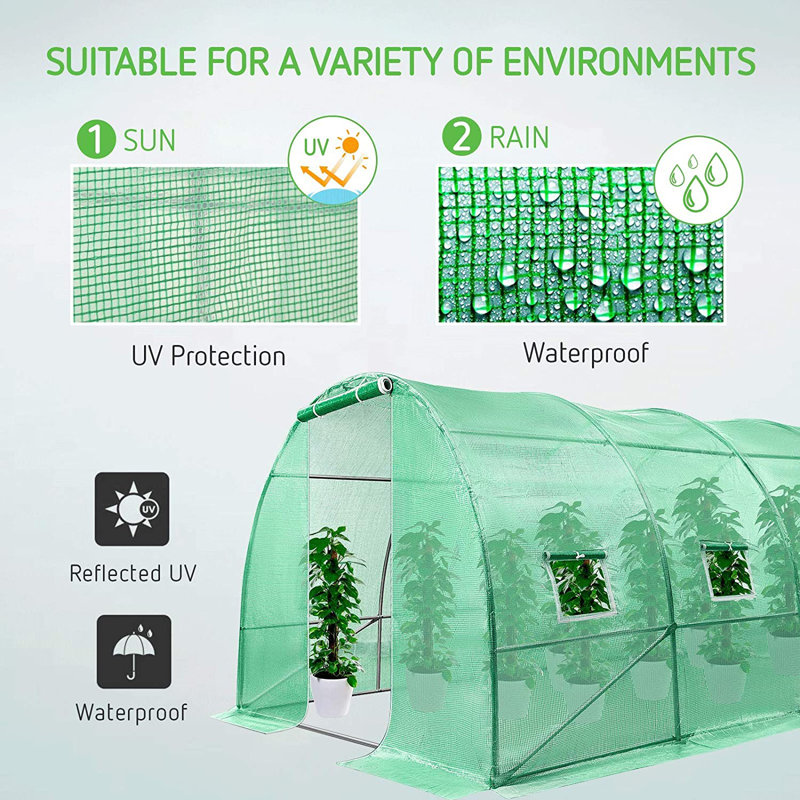 9.8' W x 13' D Hobby Greenhouse