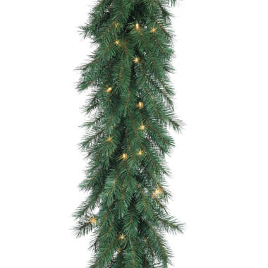 Glittery Bristle 108'' in. Lighted Faux Garland