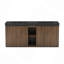 Meuble-lavabo Winston 72 po avec lavabo, grand meuble-lavabo autoportant de rangement pour salle de bain moderne, lavabo en surface solide sans bonde ni robinet.
