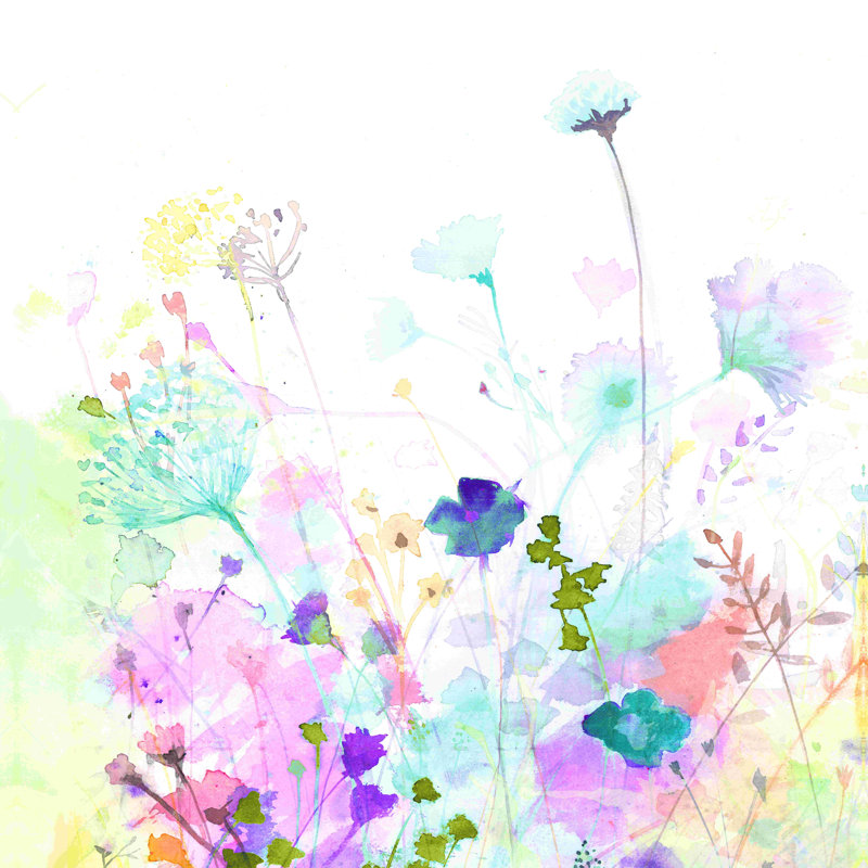 Aquarelle botanique 3, H 12 po x l 12 po