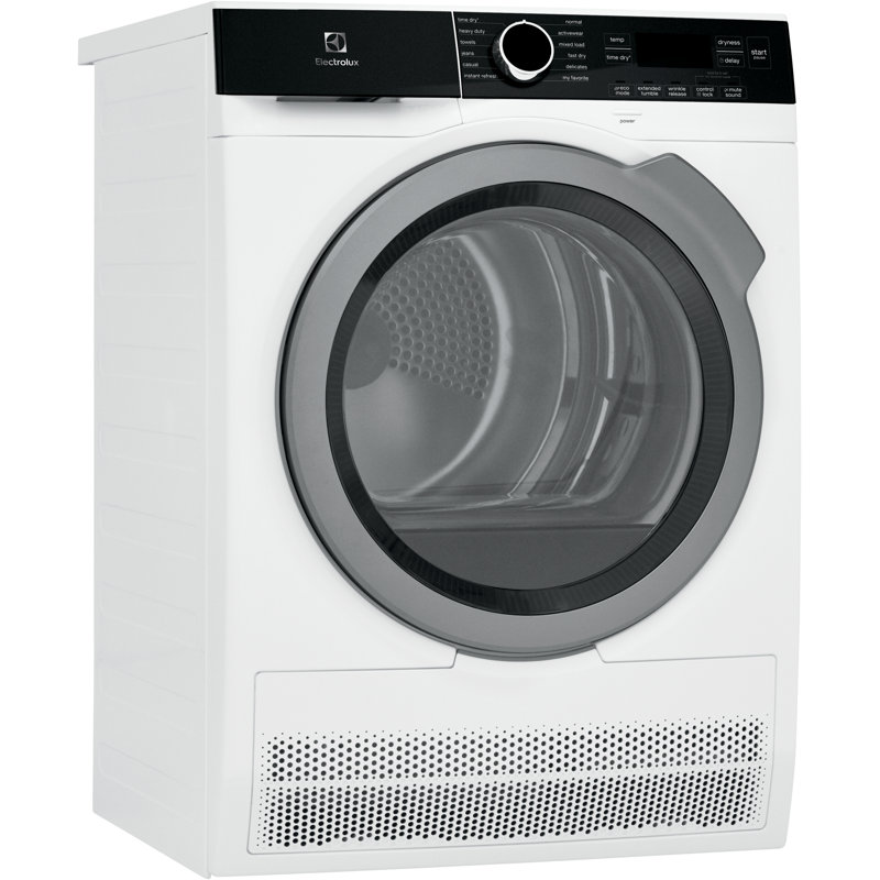 Electrolux 4 Cubic Feet Cu. Ft. Electric Stackable Dryer with Reversible Door in White