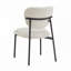 Chaises de salle à manger rembourrées avec pieds en métal