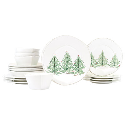 Lastra Holiday Handmade Stoneware Dinnerware Set